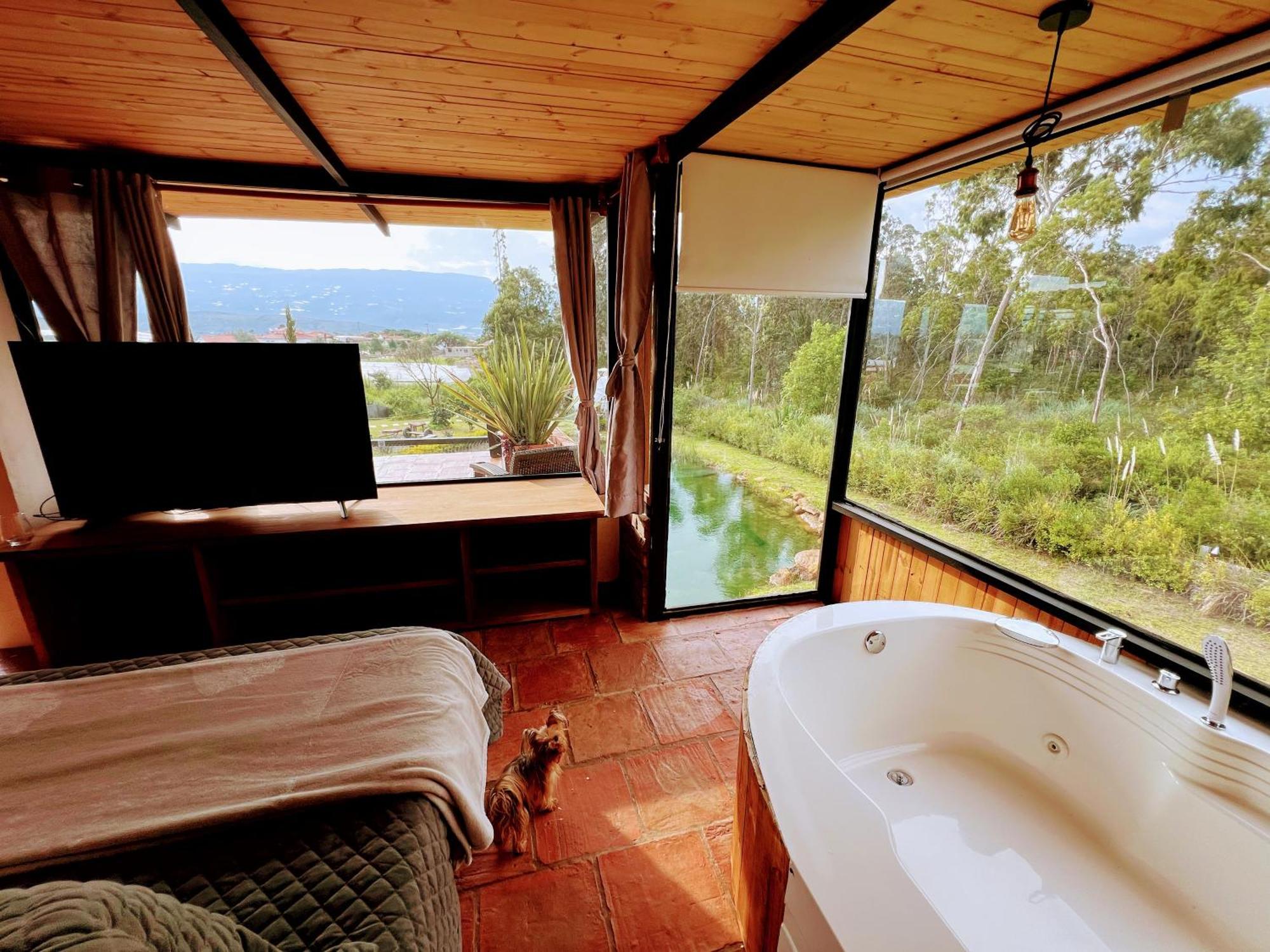 Glamping Pozo Azul, บียาเดเลย์บา ภายนอก รูปภาพ